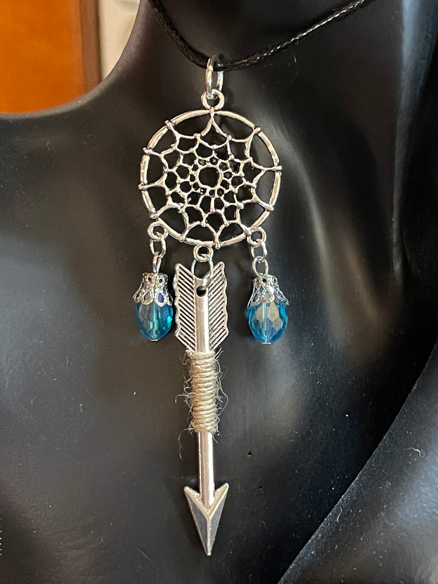 Dream Catcher and Arrow Necklace