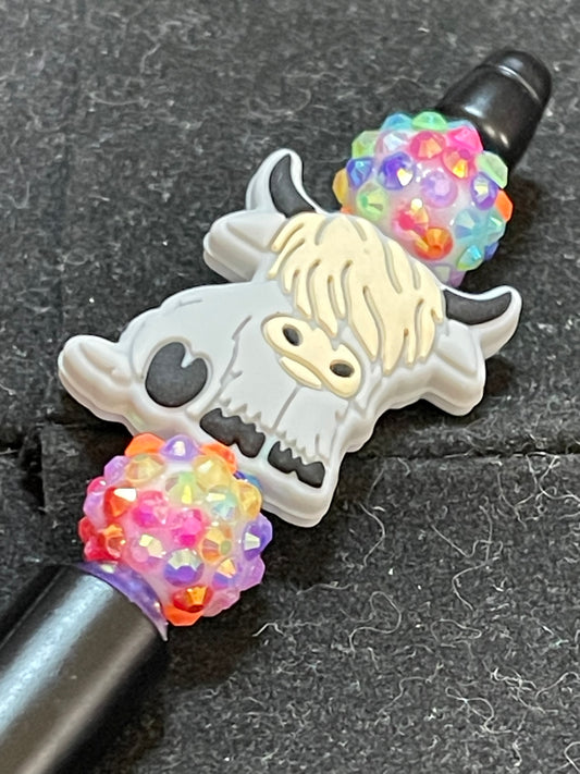Grey Highland Cow